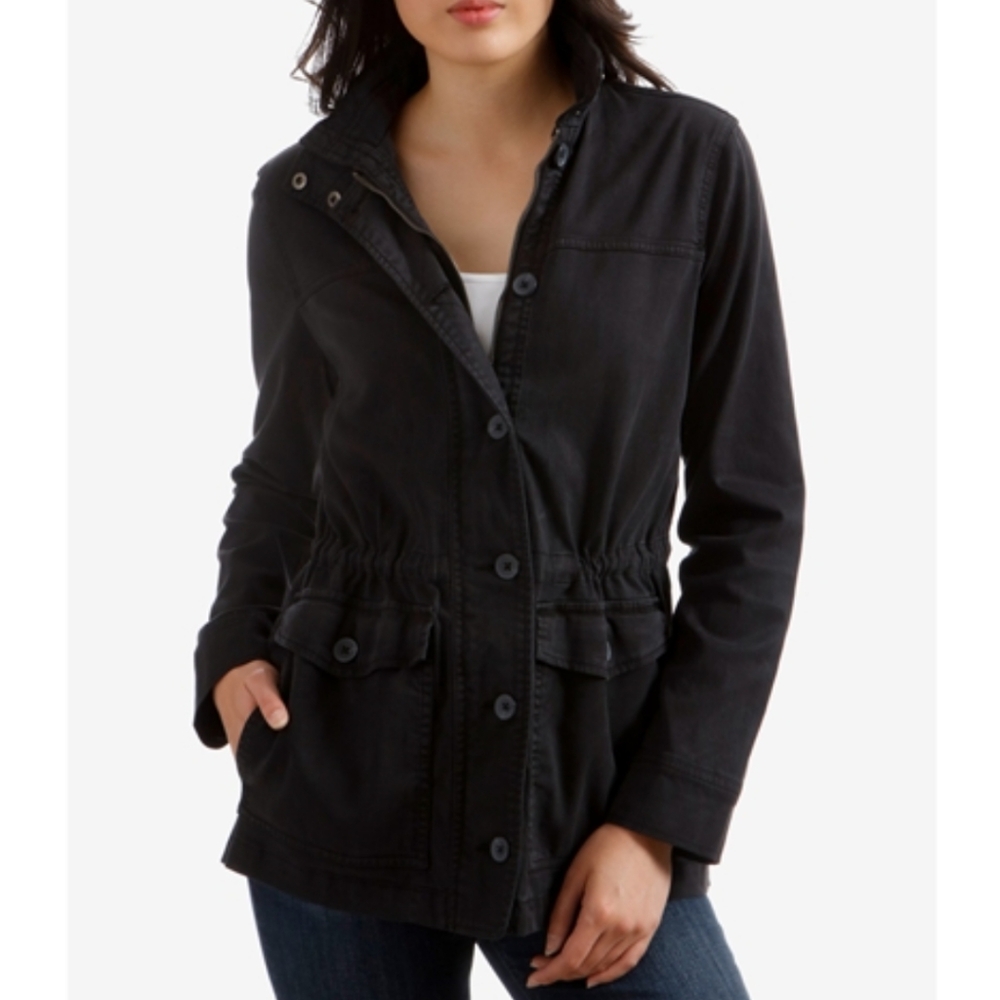 Washed Black Lucky Brand Utility Jacket